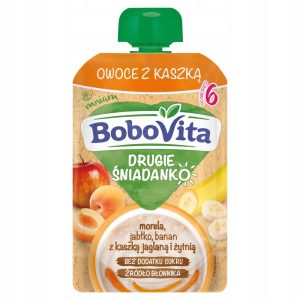 BoboVita DRUGIE ŚNIADANKO Owoce z kaszką 100g