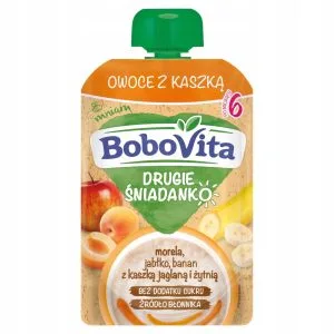BoboVita DRUGIE ŚNIADANKO Owoce z kaszką 100g