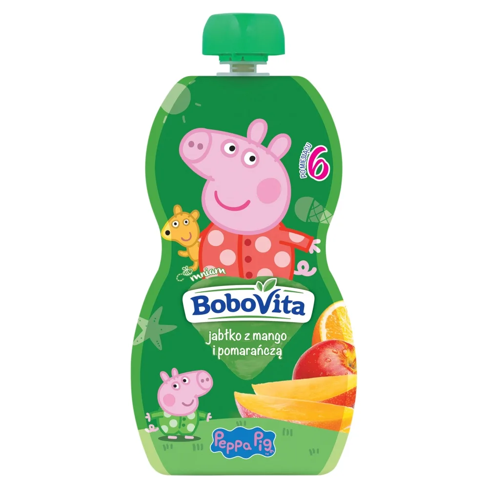 BoboVita Peppa Pig mus jabłko z mango i pomarańczą 100g