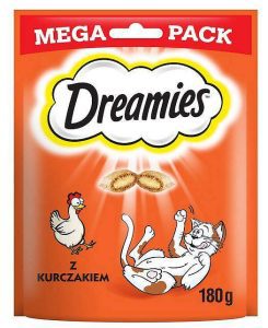 Dreamies Przysmak dla kota Z pysznym kurczakiem 180g