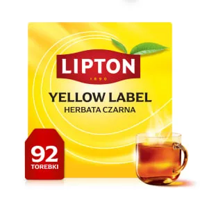 Lipton Herbata czarna ekspresowa YELLOW LABEL 92 torebki
