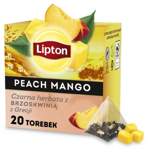 Lipton Herbata czarna ekspresowa z brzoskwinią z Grecji