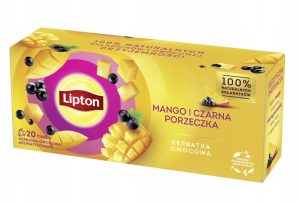 Lipton herbatka owocowa Mango Czarna Porzeczka 20x32g