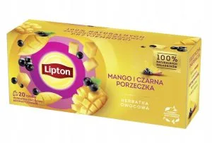 Lipton herbatka owocowa Mango Czarna Porzeczka 20x32g