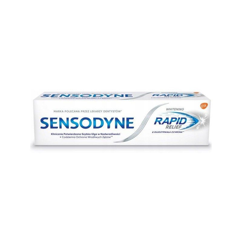 Sensodyne Sensodyne Whitening Rapid Relief wybielająca pasta do zębów wrażliwych 75ml - Drogeria Internetowa DrogeriaCoco.pl