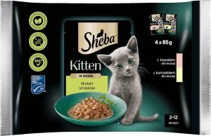 Sheba KITTEN mokra karma dla kociąt 4x85g