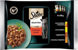 Sheba Selection In Sauce Adult Mokra karma dla kota w sosie 4x85g
