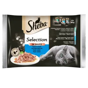 Sheba Selection in Sauce Kolekcja Smaków Rybnych dla kota