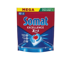 Somat Excellence 3w1 Kapsułki do zmywarki Original 60 szt.