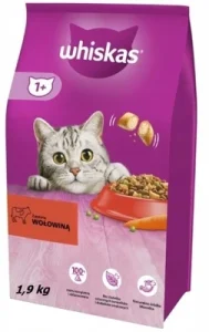 Whiskas Sucha karma dla kota Wołowina 1,9kg dla dorosłych