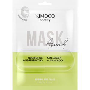 KIMOCO Beauty Collagen & Avocado – odżywczo-regenerująca maska w płachcie 23 ml