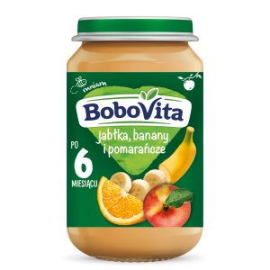 BoboVita Jabłko, Banany i Pomarańcze 6m+ 190g