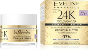 Eveline Cosmetics 24K Gold & Caviar 55+ krem przeciwzmarszczkowy  do twarzy 55+ (50 ml)