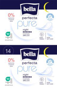 BELLA Perfecta Pure podpaski higieniczne Night 14 szt.