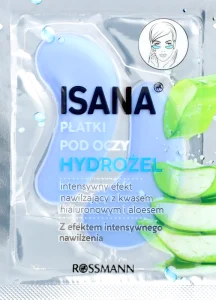 hydrożelowe płatki pod oczy Isana Aloes nawilżające
