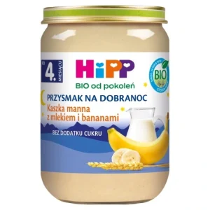 HiPP BIO Przysmak na Dobranoc kaszka manna z mlekiem i