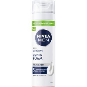 Nivea Men Sensitive pianka do golenia 200 ml łagodna