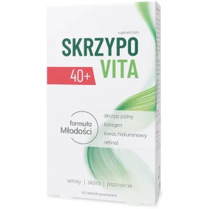 SKRZYPOVITA 40+ Tabletki powlekane, Zdrowe włosy, sk&oacute;ra i paznokcie, formuła Młodości