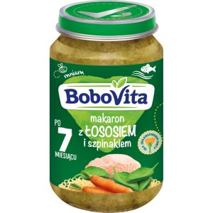 BoboVita Makaron z Łososiem i Szpinakiem po 7 miesiącu 190g