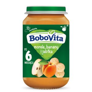 BoboVita Przecier, morele, banany i jabłka, po 6. m-cu 190g