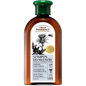 GREEN PHARMACY Szampon do włos&oacute;w osłabionych z Łopianem 350 ml