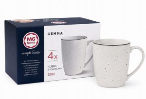 MG home komplet 4 kubków porcelanowych do domu