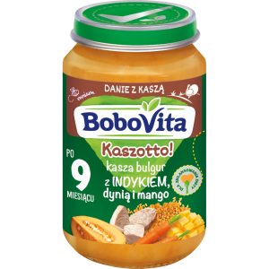 BoboVita Kaszotto! Kasza Bulgur z Indykiem, Dynią i Mango po 9 miesiącu 190g