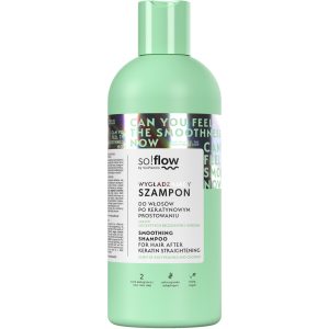 SO!FLOW Szampon do włos&oacute;w po keratynowym prostowaniu, zapach soczystych brzoskwini i kokosa 400ml