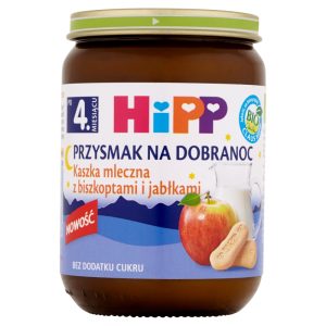 HiPP BIO Przysmak na Dobranoc kaszka mleczna z biszkoptami