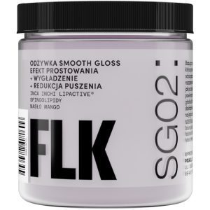 FLK Smooth Gloss odżywka do włosów, efekt prostowania + wygładzenie + redukcja puszenia 250 ml