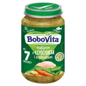 BoboVita Makaron z Łososiem i Szpinakiem po 7 miesiącu 190g