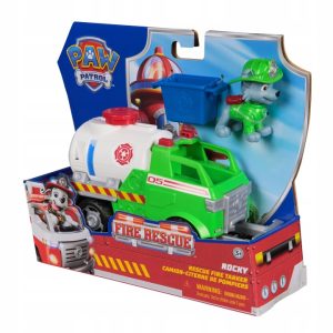 Psi Patrol Fire Rescue Rocky pojazd cysterna i figurka