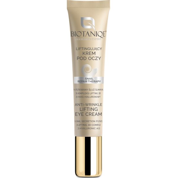 BIOTANIQE Dermoskin Expert Snail Repair Therapy krem pod oczy, liftingujący, cera dojrzała, 50+ 15 ml