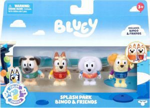 Bluey Bingo i Przyjaciele &mdash; zestaw 4 figurek Splash Park