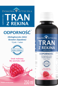 tran z rekina grenlandzkiego na odporność malinowy 250ml