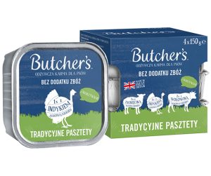 BUTCHER’S karma dla dorosłych psów pasztety z jagnięciną,