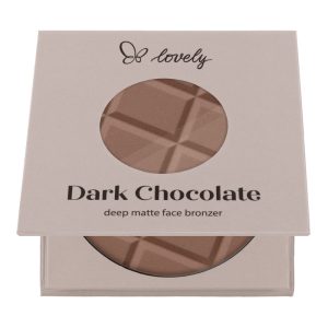 LOVELY Dark Chocolate &ndash; matujący puder brązujący do twarzy i ciała 9 g