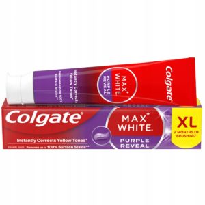 Colgate Max White Purple Reveal pasta wybielająca do zęb&oacute;w