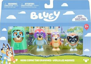 Bluey Here Come The Grannies zestaw figurek 4 szt.