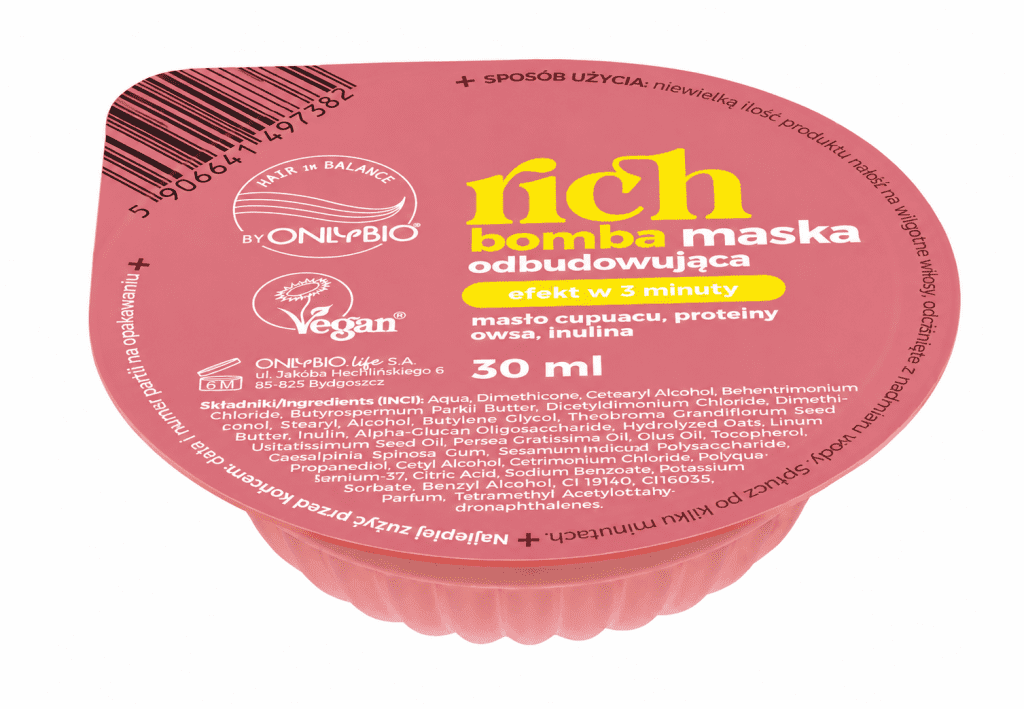 ONLYBIO Hair in Balance Rich Bomba maska odbudowująca