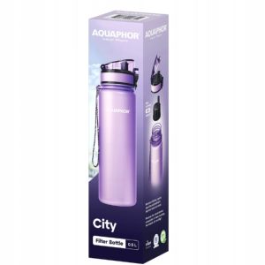 Butelka filtrująca AQUAPHOR City 0,5 L &ndash; lawendowa
