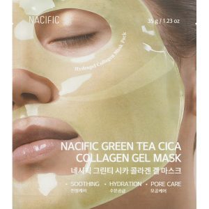 NACIFIC Green Tea Cica Collagen maska w płachcie, hydrożelowa, nawilżająco - kojąca 35 g