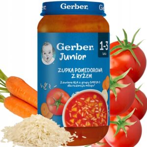 Gerber Junior Zupka pomidorowa z ryżem 1–3 lata