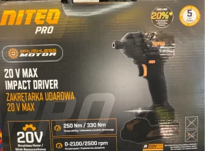Niteo Pro Zakrętarka bezszczotkowa akumulatorowa 20V 180