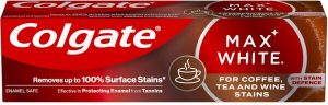 Colgate Max White Przebarwienia po kawie, herbacie i winie