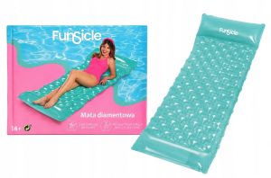 Funsicle mata dmuchana diamentowa 211 &times; 83 cm &ndash; turkusowa