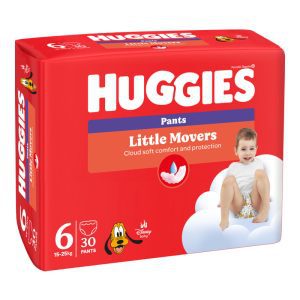 HUGGIES Little Movers Pants pieluchomajtki, rozm. 6, 15-25 kg 30 szt.