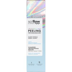 SO!FLOW BY VIS PLANTIS peeling do sk&oacute;ry głowy, oczyszczający, trychologiczny, każdy rodzaj włos&oacute;w, zapach orzeźwiającego koktajlu tropikalnego 100 ml