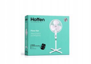 Hoffen wentylator podłogowy 45 W z pilotem biały