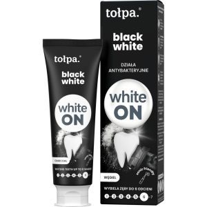 ON white Black White pasta do zęb&oacute;w, antybakteryjna, Węgiel 75 ml